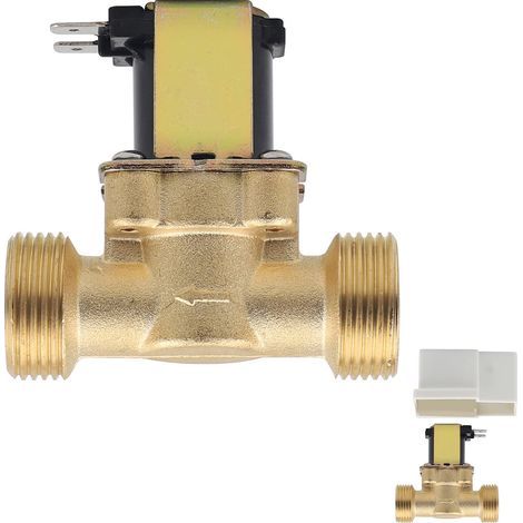 Magnetventil, 3/4 Zoll AC 230 V, elektrisches Magnetventil, Messing, magnetisches Magnetventil, Magnetventil für die Wassersteuerung (1/5)