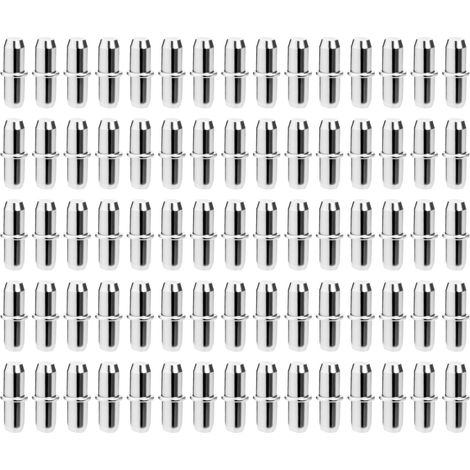 75 Pcs Support Etagere Placard Armoire, Cheville de Support d'étagères Cylindriques, Broches Taquet Etagere Chevilles, goupilles de supports d'étagère pour Armoires, Placards, Meubles (5 x 17 mm) (1/5)