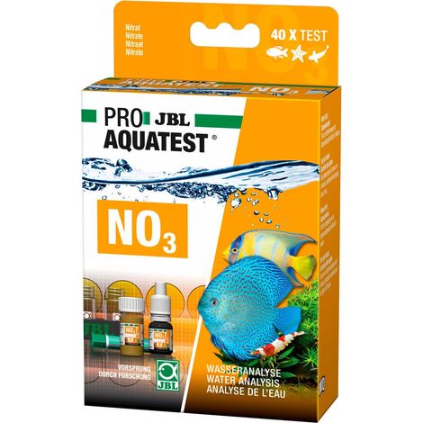 JBL NO3 Nitrat Test Schnelltest Nitratgehalt in Süß-/Meerwasser-Aquarium & Teich