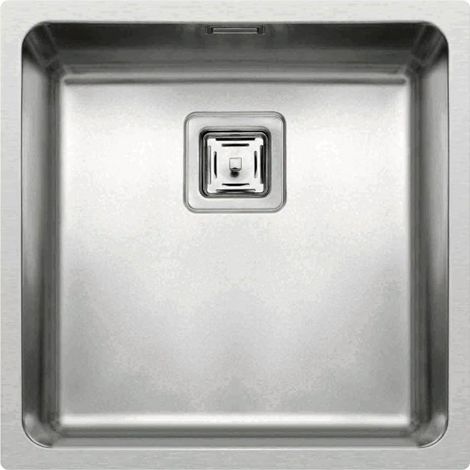 Lavello Elleci Incasso 1 vasca 44x44 W-Square 400 Satinata Inox LIW400SACMU (1/5)