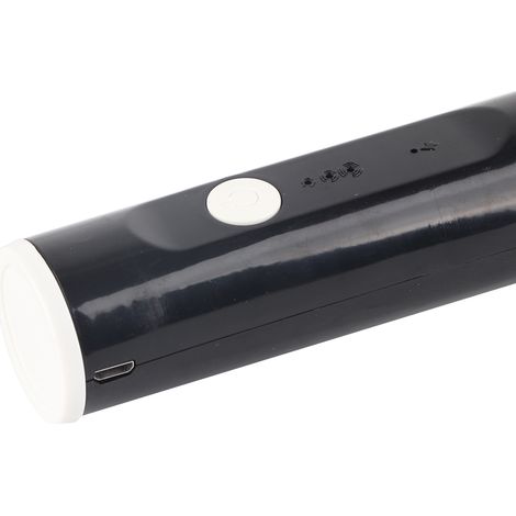 Tragbarer, per USB aufladbarer elektrischer Milchaufschäumer, 3 Geschwindigkeitsstufen, ABS/Edelstahl, schwarz, 220 g (1/5)