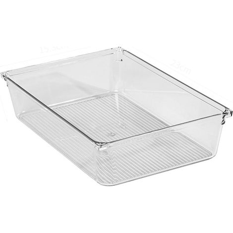 Boîte De Rangement Transparente - Pour Maquillage Et Articles De Soins Personnels - Pour Meuble De Salle De Bain Ou Coiffeuse - 1 Pièce (1/4)