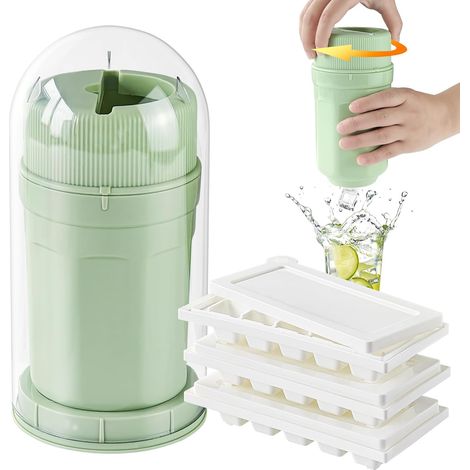 Stampi ghiaccio Pratica tazza verde per creare cubetti ghiaccio (1/4)