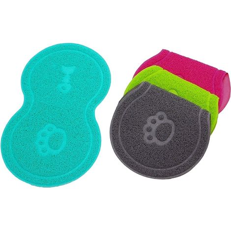 8-förmige Katzennapf-Unterlage, Hundenapf-Tablett, PVC-Platzmatte (1/5)
