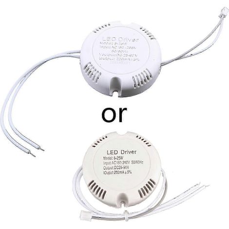 Transformateur d'alimentation pour diodes électroluminescentes (LED) 2025, AC180-260V, fréquence 50-60Hz, pour plafonnier (8-12W/8-25W/22-40W). (1/5)