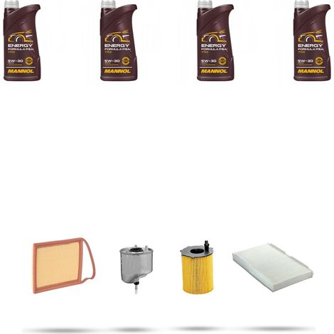 Kit tagliando 4 FILTRI e 4L OLIO compatibile con Citroen C3 Picasso 1.6 hdi 68kw dal 2010 (1/5)