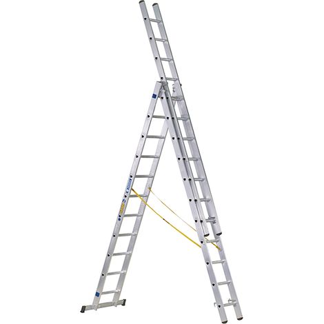 Zarges 44840 D-Rung Combination Ladder 3-Part 3 x 10 Rungs ZAR44840 (1/4)