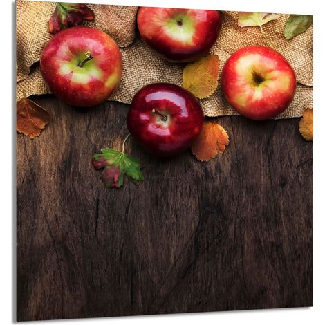 PANEL DE VIDRIO PARA COCINA 60x65 Manzanas (1/5)
