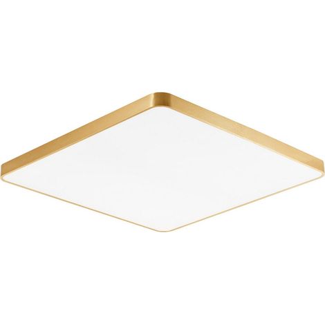 Zumaline SIERRA Panneau LED Intégré Carré, Or, 4000K, 6000lm