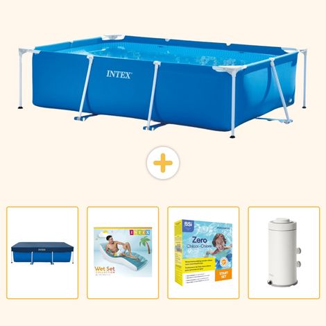 Intex Piscine Tubulaire Rectangulaire - 300x200x75 cm - 5-pièces S135 (1/5)