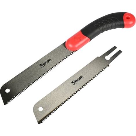 Scie japonaise à tirer avec 2 lames de 170 mm (1/4)