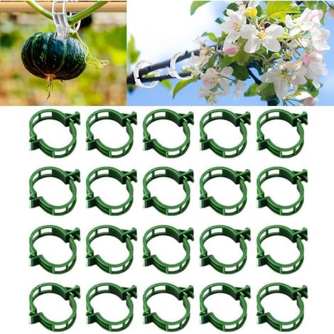Clips Tomate pour Plantes, 50 Pièces Attache Tomates Clips Réutilisable, Clips de Support pour Plantes Grimpantes, Plant Support Clips de Jardin pour Tomates, Concombres, Légumes, Fruits
