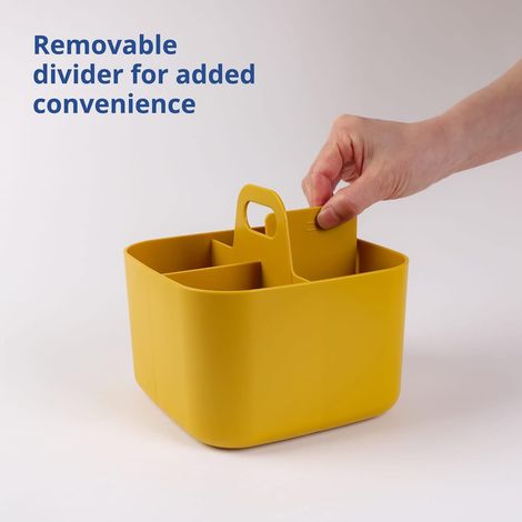 Caddy Jaune Empilable Portable Coréen, Salle Bain Bureau Loisirs Scolaires (1/4)
