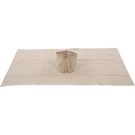 Drap de table de massage en coton pour salon de beauté, avec ouverture pour le visage (70 x 100 cm), kaki (1/5)
