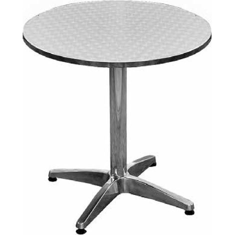 Tavolo Tondo da Giardino in Alluminio e Acciaio Ø70 cm Vorghini