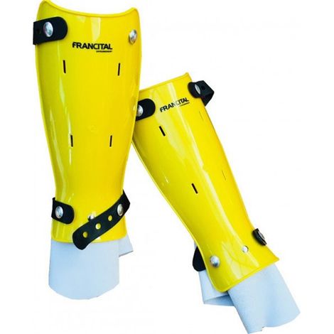 Protège Tibias rigide Jaune en ABS