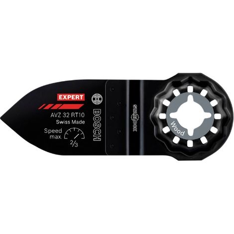 Bosch 1x Dedo lijador EXPERT AVZ 32 RT10 (para Madera dura, Madera blanda, Anchura 32 mm, Professional Accesorios Multiherramienta) (1/5)