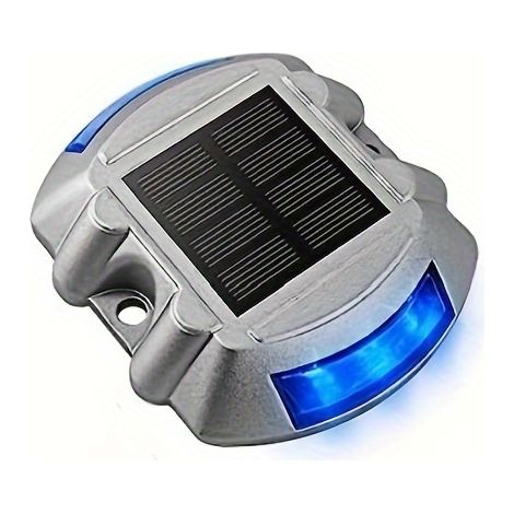1/4/ Solar Deck Lights, Solar Powered LED Driveway Lights, Solar Dock Lights Outdoor IP67 Road Markers for Step Sidewalk, Stair, Boat, Garden Ground, Pathway Yard (1/5)