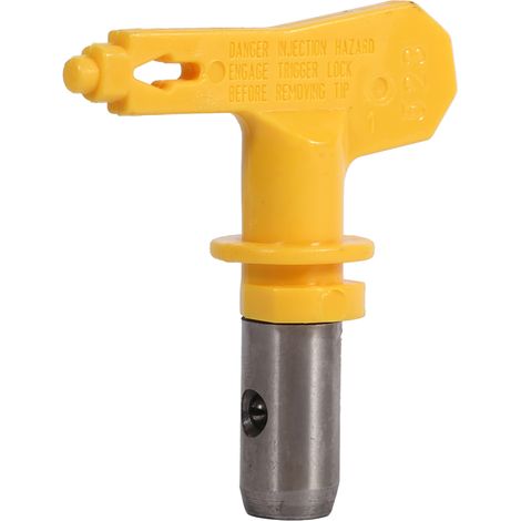 Buse Airless Réversible Tungsten Steel pour Peinture Latex/Huile, Nozzle 523 jaune, 4.9x5.6cm. (1/3)