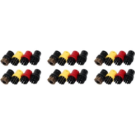 24-teiliges Set aus Nylon- und Messingdrahtbürsten, Dampfreinigungsdüsen für Kärcher SC1 SC2 SC3 SC4 SC5 SC7 CTK1 Dampfreiniger (1/5)