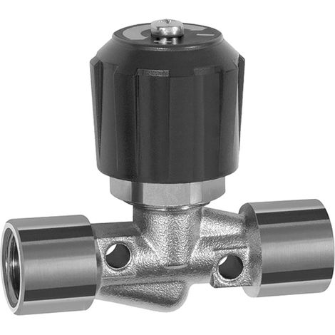 Riegler Nadelventil, Messing vernickelt, IG/IG, Rp 1/8, DN 4 (1/3)