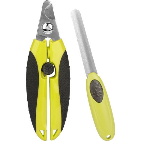 Ciseaux à ongles pour chiens 2 en 1, ciseaux à ongles pour chiens avec lime à ongles, ciseaux à ongles professionnels pour chiens, convient aux grands, moyens et petits (1/5)