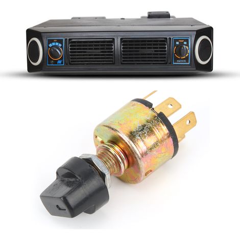 Le commutateur à trois vitesses pour climatisation automobile convient au réglage de la vitesse et de la vitesse du ventilateur du moteur de chauffage des gros camions. (1/5)