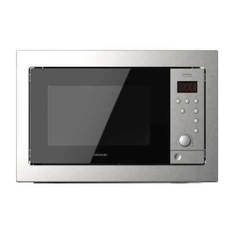 Cecotec Einbau-Mikrowellen mit Teller GrandHeat 2500 Built-In Steel Black