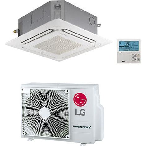 LG 4-Wege-Kassetten-Kompakt-Inverter R32 24.000 BTU CT24F Klimaanlage, Klasse A++/A+