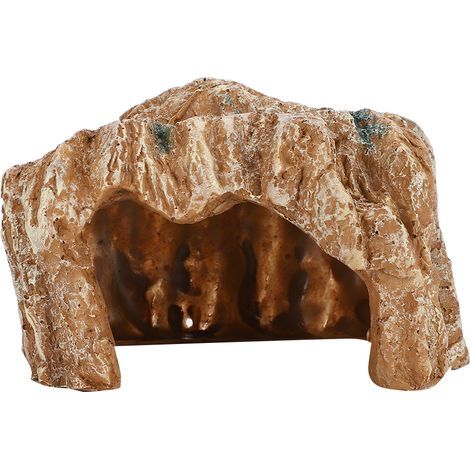 Cachette de tortue de rocaille en résine, grotte d'habitat de pèlerinage d'escalade pour la décoration paysagère (1/5)
