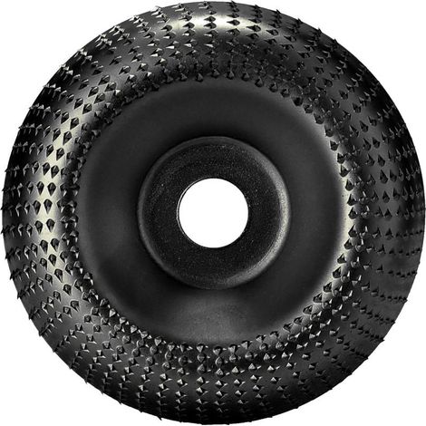 Disco abrasivo para amoladora angular de madera, de acero al carbono, para lijar y tallar, color negro (1/5)