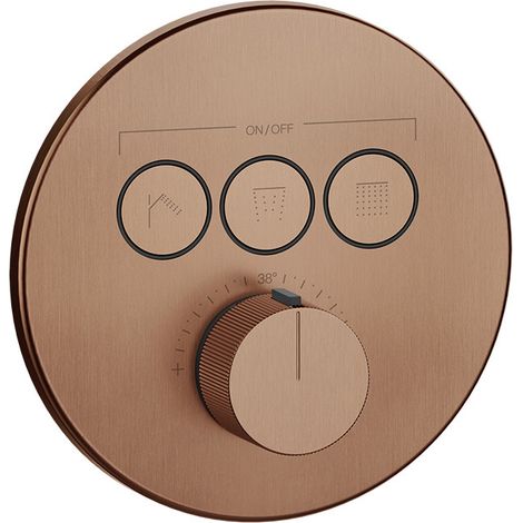 Juego de termostato preinstalado Gessi Hi-Fi con botón de