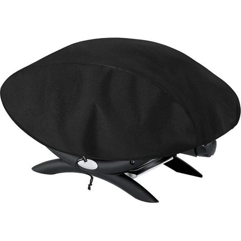 Housse de barbecue au charbon de bois, 67,14432 cm, noire (1/4)