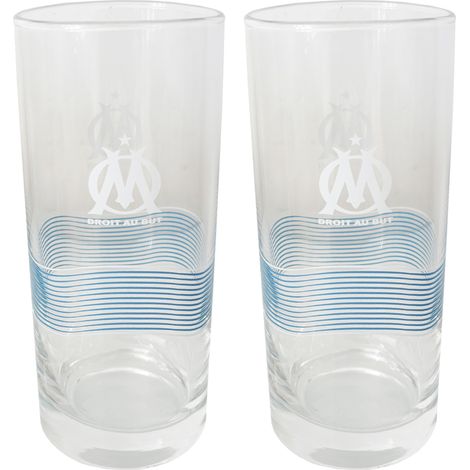 2 verres à eau Olympique de Marseille (1/2)