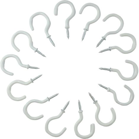 Crochets À Vis - Crochets Pour Linge - Crochets Pour Plafond - Lot De 14 Pièces (1/5)