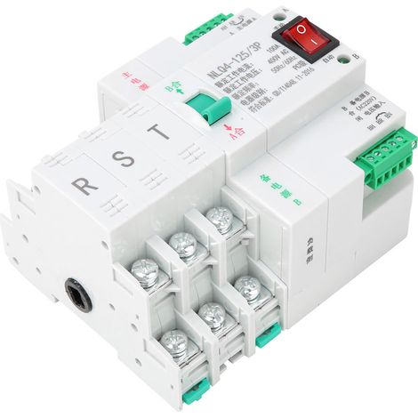 AC 400V 3P 63/80/100A (100A) Automatischer Wippschalter mit dualer Leistungsumschaltung (1/5)