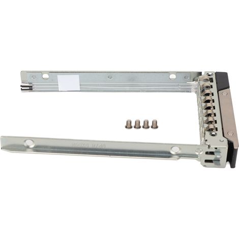 Plateau pour disque dur SAS/SATA 2,5 pouces, en métal argenté, compatible Dell R740 et R740XD (1/5)