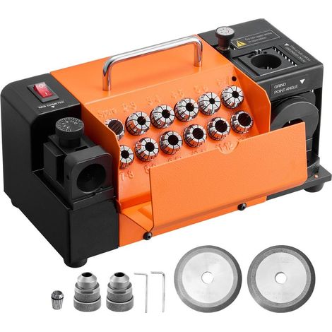 Affûteuse de Forets MR-13B Machine d'Affûtage 3-15 mm Angle 95°-135° 120 W avec 13 Pinces pour Atelier et Garage (1/5)