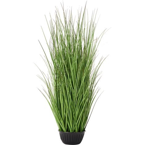 Planta artificial en maceta material sintético decoración con maceta negra 120 cm verde Grass