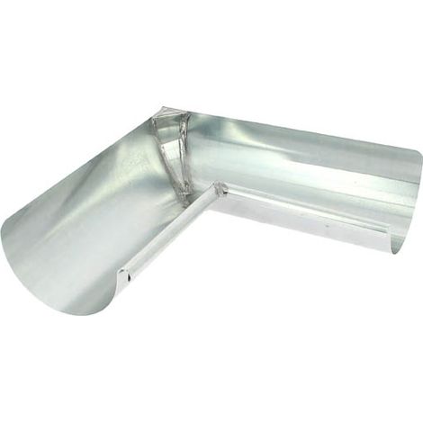 Équerre emboutie intérieure pour gouttière zinc 1/2 ronde – Norme NF – Ø boudin 14mm – Position intérieure – Solution durable pour évacuation des eaux pluviales