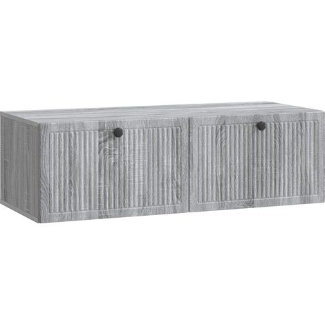 Maison Exclusive - Mobile Porta TV da Muro Grigio Sonoma 98 x 41 x 30 cm (1/5)