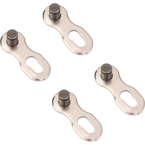 Maillon rapide robuste pour chaîne de vélo 11 vitesses, connecteur magique articulé argenté. (1/5)