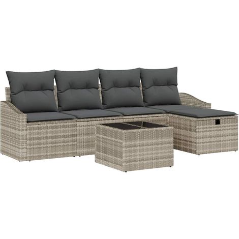 Maison Exclusive - Set di divani 6 pz polyrattan (1/5)