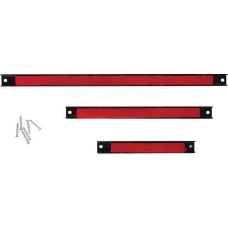 Toolland Magnetische Werkzeugleiste 3-teilig, Magnetleiste für Werkzeuge zur Wandmontage, 20 cm 30 cm 46 cm, bis 10 kg, Metall Werkzeughalter für Garage Werkstatt Lager, inkl. Befestigungsmaterial (1/5)