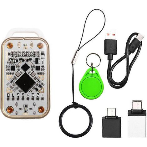 Chameleon V3.0 Émulateur de puce RFID Lecteur NFC Lecture/écriture 125 kHz 13,56 MHz Copieur d'étiquettes de cartes à puce ID IC + porte-clés UID (1/5)