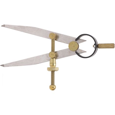 Séparateur en cuir verrouillable réglable de haute précision, antirouille et plaqué or (150 mm), adapté au travail du cuir DIY. (1/5)