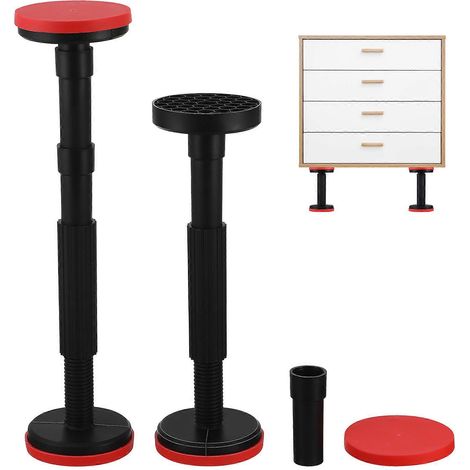 2 pieds de meubles réglables, patins de nivellement, pieds de support pour cadre de lit, pieds de table, rehausseur de bureau, pieds de table de camping (1/5)