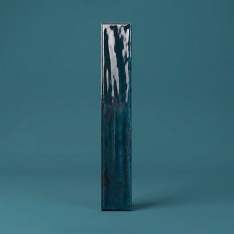 Carrelage Mur Ceramic Connection Blue Brillante 5 x 30 cm
