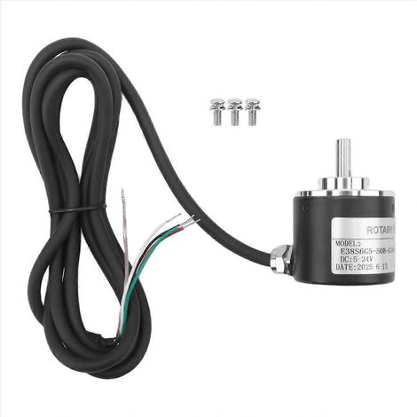 Codeur incrémental rotatif 38S6G5-B-G24N AB 2-Phase Connexion 50P/R 5-24V Arbre plein DC Collecteur ouvert NPN Sortie (1/5)