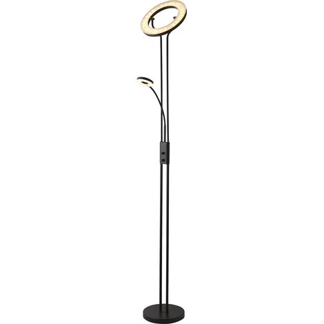 Piantana Contemporaneo Mother Child Acciaio Nero Policarbonato Led 25,5W 3000K (1/5)